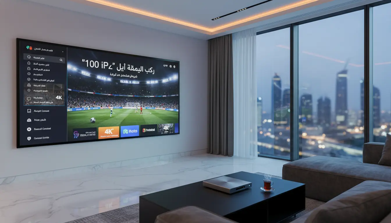 غرفة تحكم بث رقمية تعرض شبكة سيرفر IPTV عربي مع توزيع CDN في الشرق الأوسط