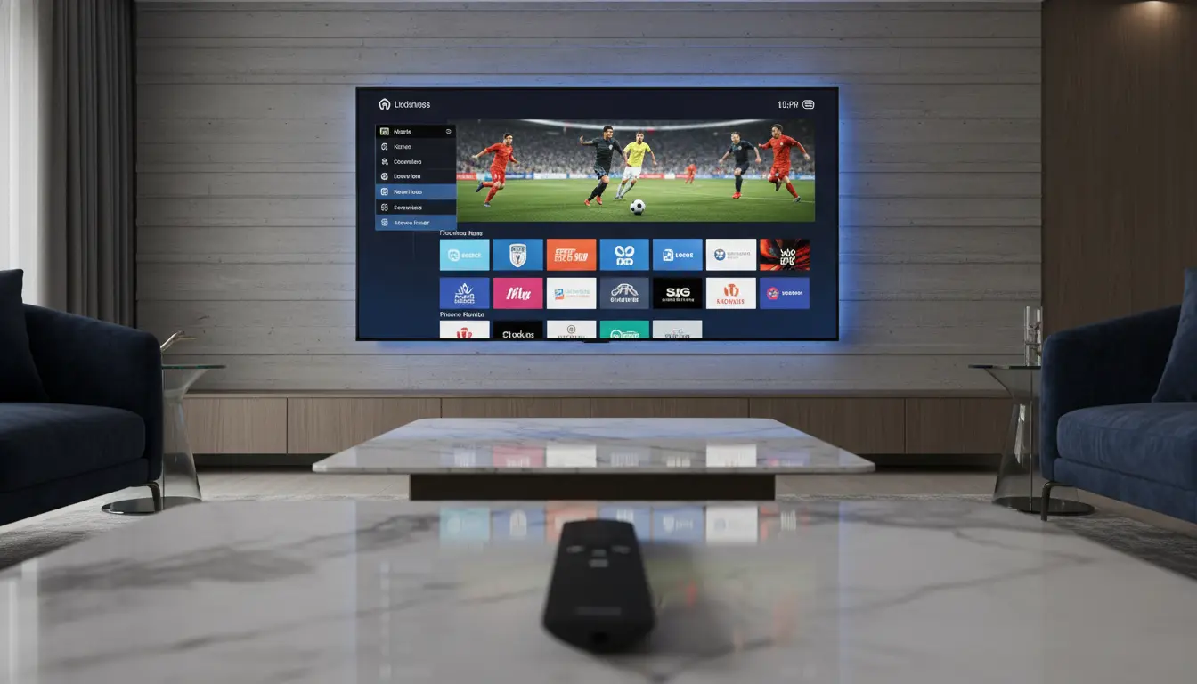 أفضل تطبيق IPTV للقنوات الرياضية على شاشة كبيرة مع بث مباشر بجودة عالية