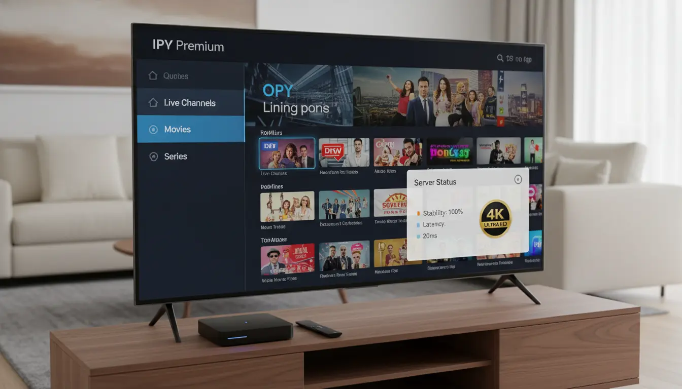 اختبار قوة سيرفر IPTV قبل الاشتراك على شاشة تلفاز ذكي ورسيفر أندرويد