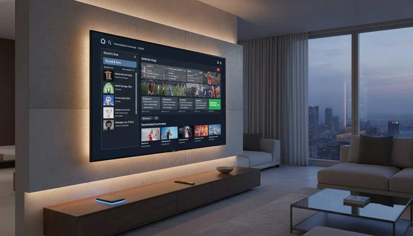أفضل تطبيق IPTV يدعم التسجيل والحفظ في 2026 على شاشة تلفاز ذكية