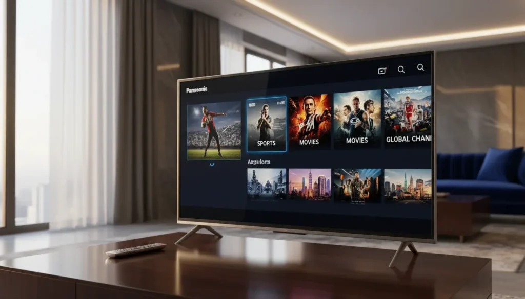 شرح تشغيل IPTV على تلفزيون باناسونيك باستخدام التطبيقات أو الأجهزة الخارجية