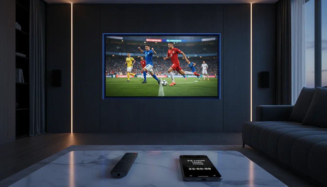 تجربة اشتراك IPTV لمدة 24 ساعة لاختبار القنوات والجودة قبل الشراء