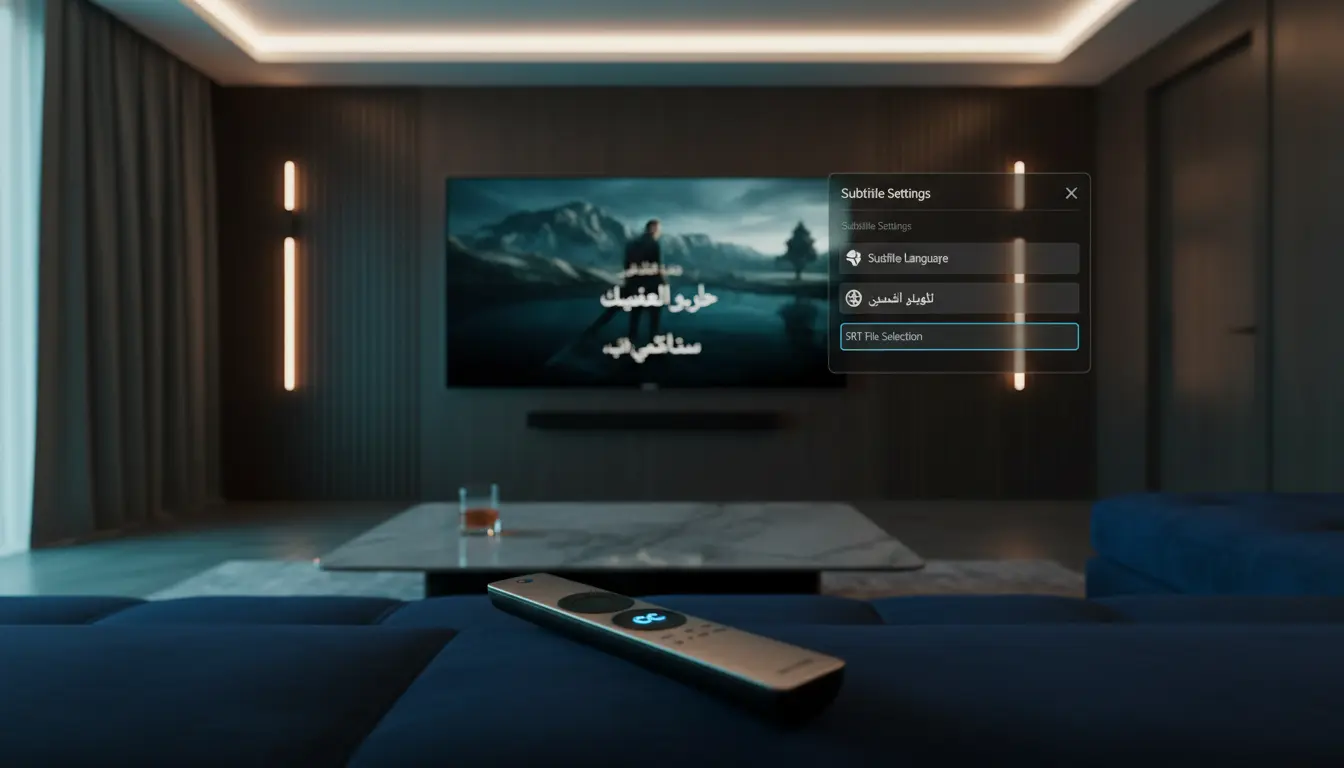 إضافة ترجمة عربية للأفلام والمسلسلات في IPTV باستخدام ملفات SRT أو إعدادات المشغل