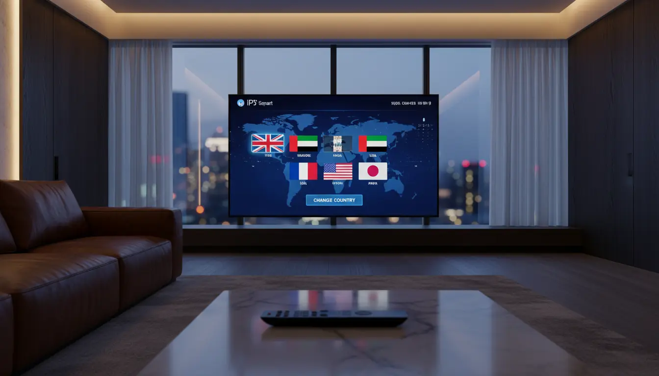 تغيير الدولة في IPTV للوصول إلى قنوات دول مختلفة عبر إعدادات التطبيق أو VPN