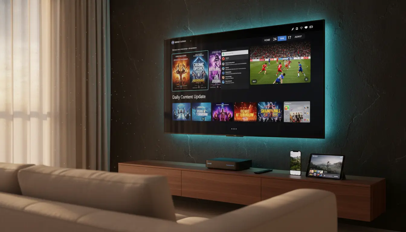 أفضل اشتراك IPTV مع تحديث يومي للقنوات والمحتوى لمشاهدة مستقرة على جميع الأجهزة